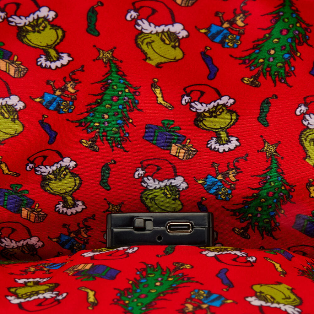 Mochila Loungefly de El Grinch con diseño de árbol de Navidad - 6