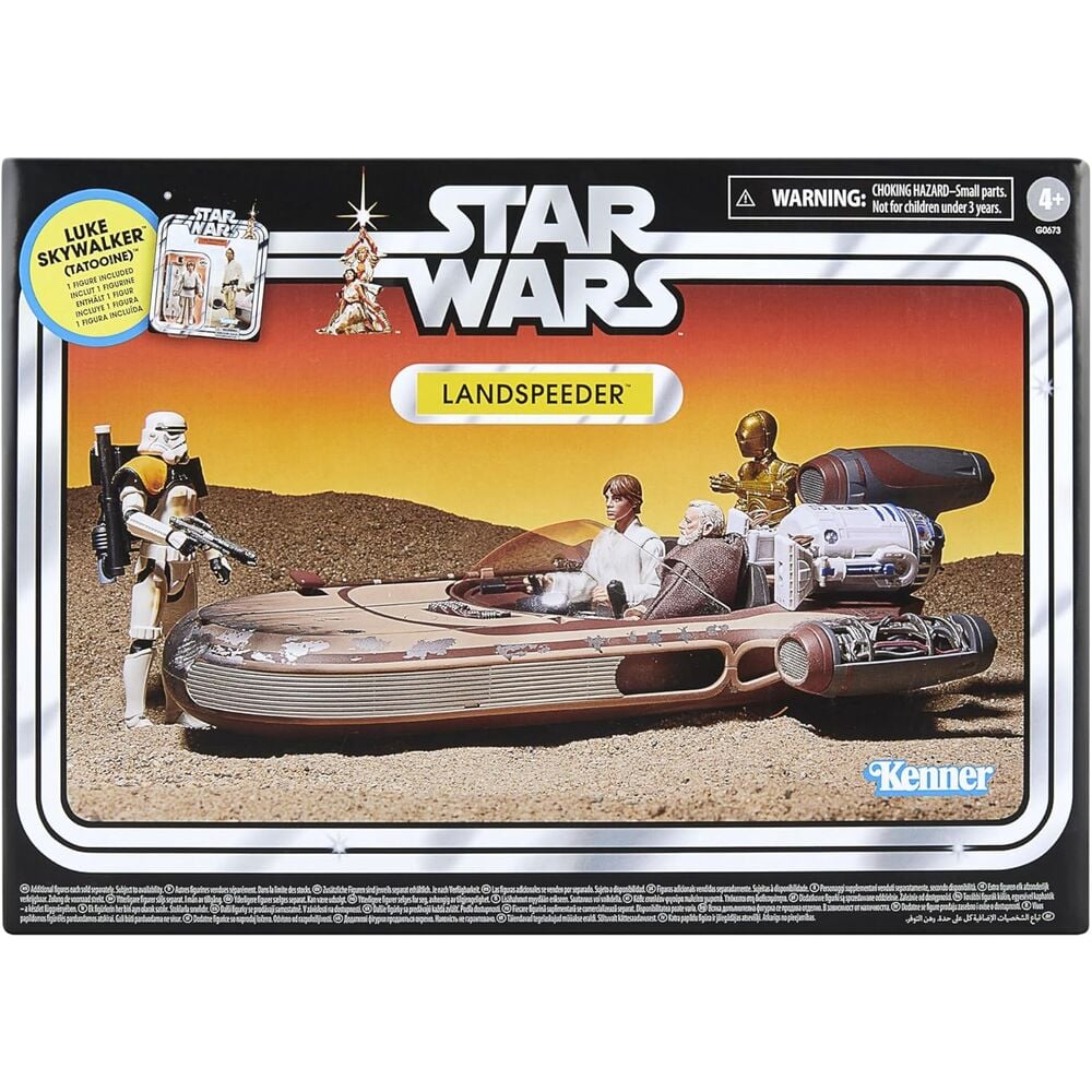 Figura de Luke Skywalker con Landspeeder Star Wars