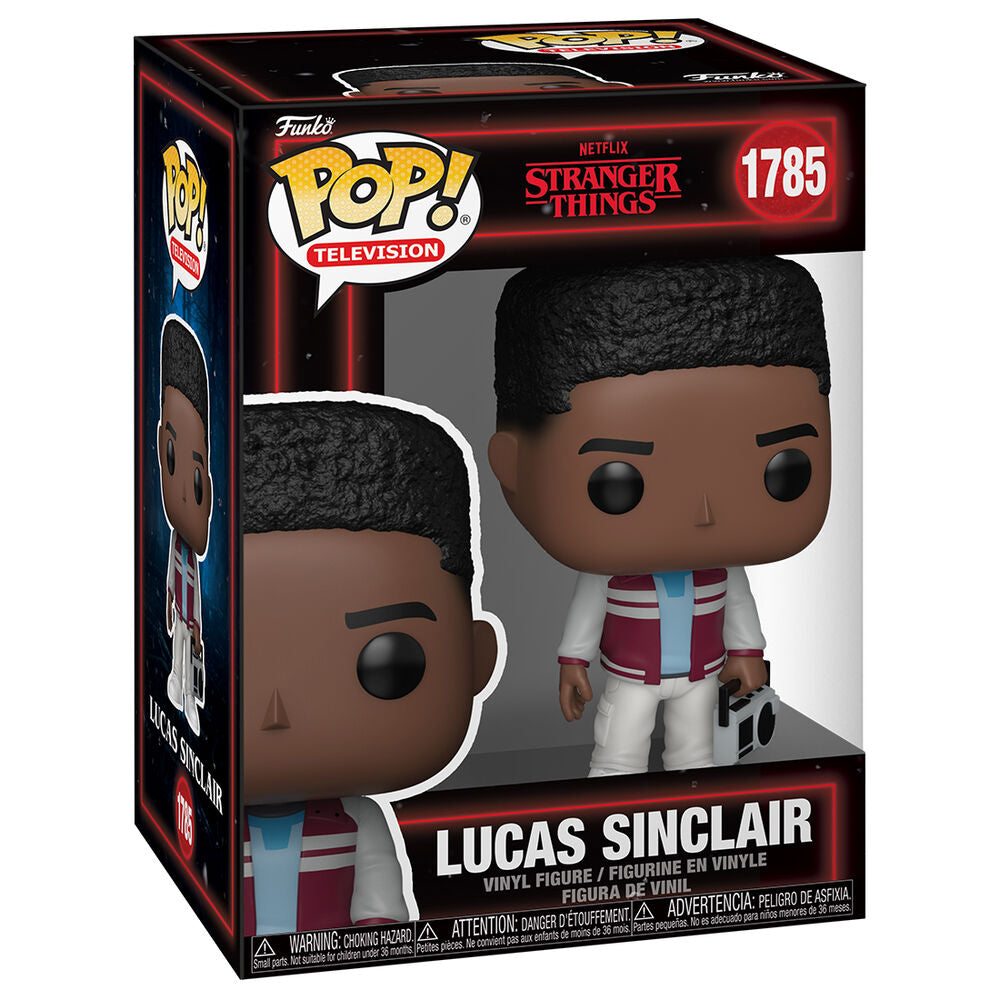 Figura Funko POP de Lucas Sinclair con radiocasete de Stranger Things 5 - 2