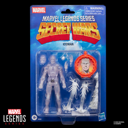 Figura articulada de Iceman Marvel Legends Secret Wars con accesorios de hielo - 6
