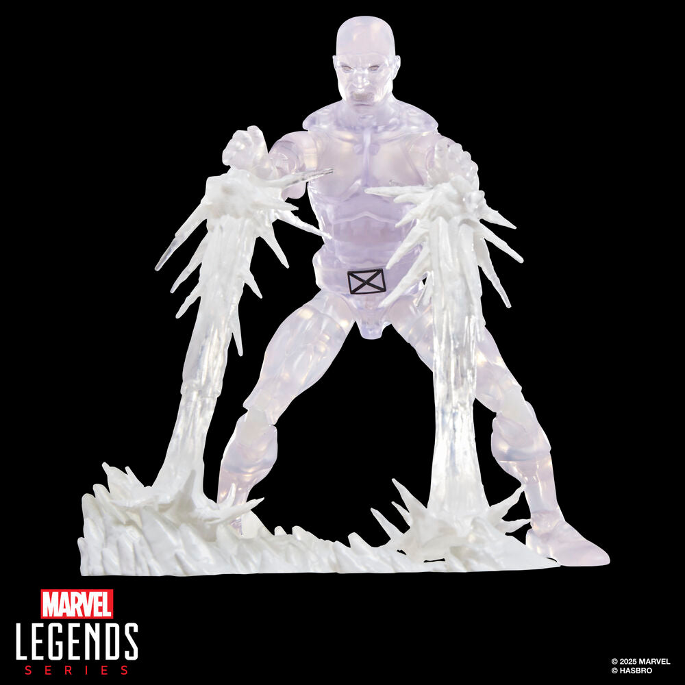 Figura articulada de Iceman Marvel Legends Secret Wars con accesorios de hielo - 8