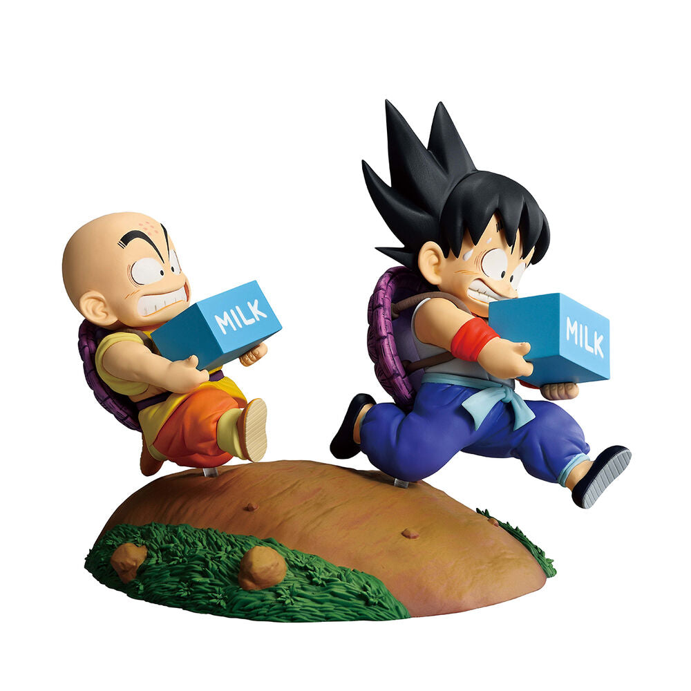 Figura Ichibansho de Son Goku y Krillin sobre una base decorada - 2