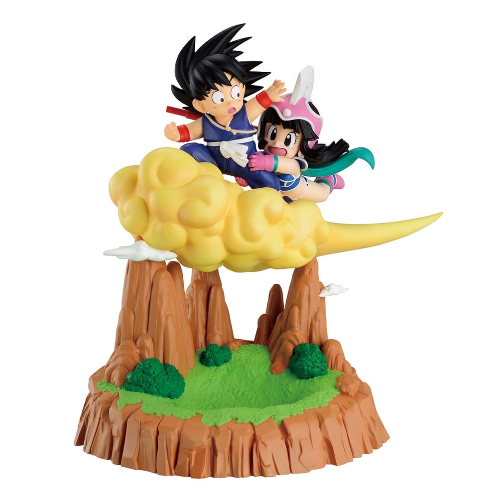Figura Ichibansho de Son Goku y Chichi sobre una nube voladora - 3