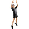 Figura de Osamu Miya de Haikyu!! con uniforme negro y brazos alzados