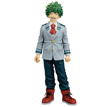 Figura Ichibansho de Izuku Midoriya con uniforme escolar