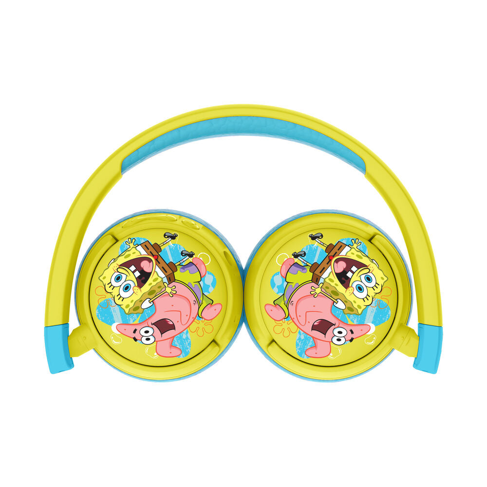 Auriculares infantiles inalámbricos de Bob Esponja en amarillo y azul - 5