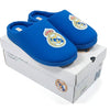 Pantuflas azules del Real Madrid para adulto con escudo