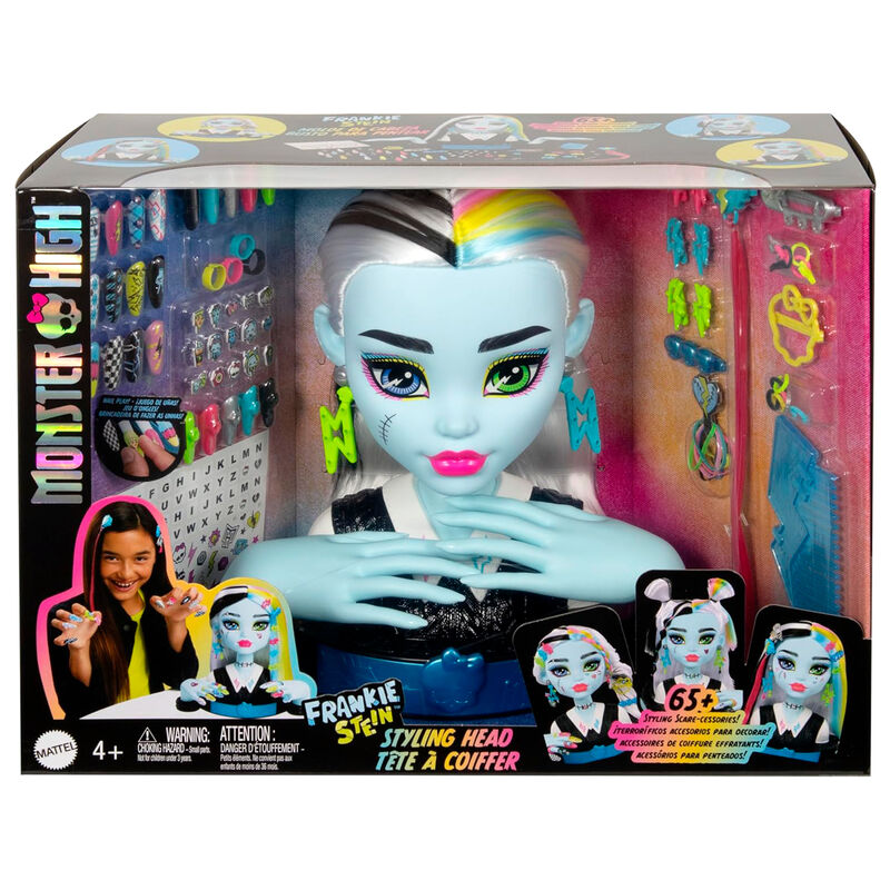 Busto Styling Frankie Stein de Monster High con accesorios coloridos - 2