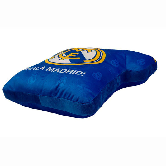 Cojín 3D azul con forma de camiseta del Real Madrid - 2