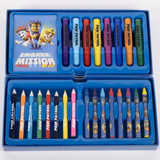 Maletín de papelería coloreable Paw Patrol CERDÁ con pinturas, rotuladores y lápices de colores - 4