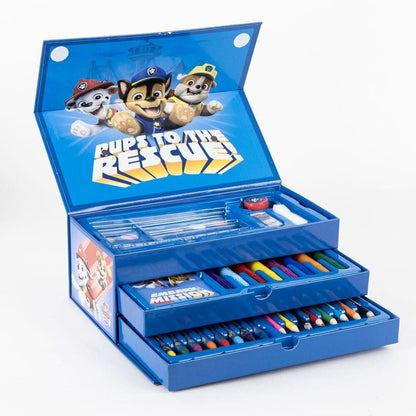 Maletín de papelería coloreable Paw Patrol CERDÁ con pinturas, rotuladores y lápices de colores - 2