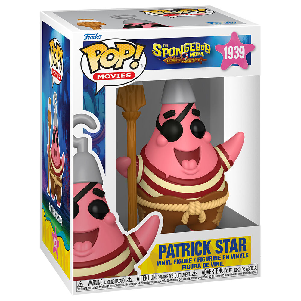 Figura Funko POP de Patrick Star pirata de Bob Esponja - 2