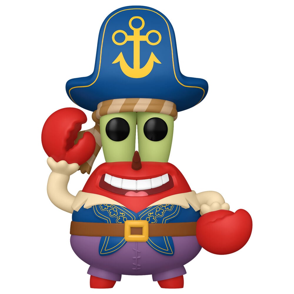 Figura Funko POP! de Mr. Krabs pirata con sombrero azul y pinzas rojas