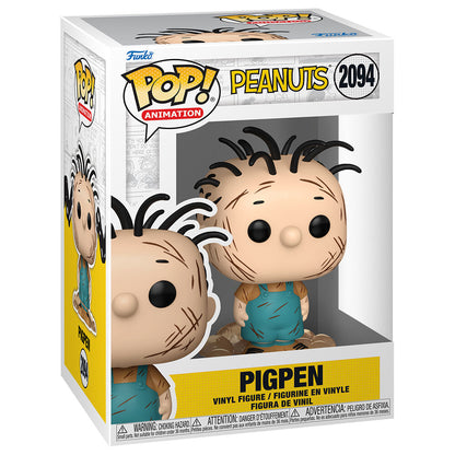 Figura FUNKO POP! de Pigpen de Peanuts con peto azul - 2