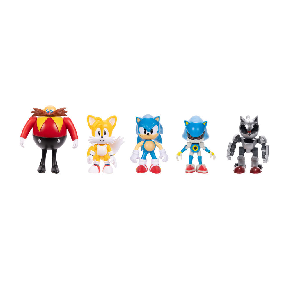 Blíster con cinco figuras clásicas de Sonic The Hedgehog de 6 cm - 2