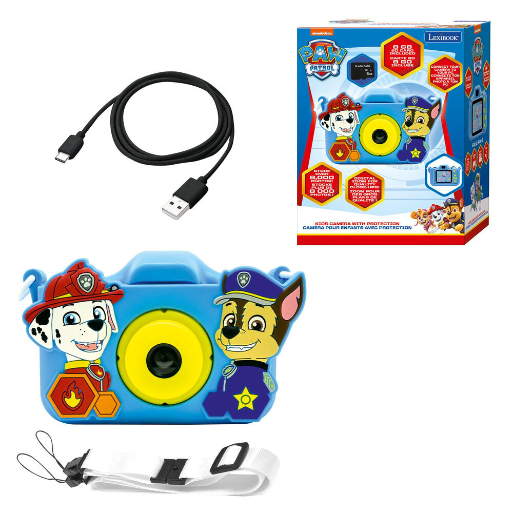 Cámara digital Lexibook Paw Patrol azul con Chase y Marshall