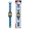 Reloj digital LED azul de Asterix y Obelix con caja amarilla