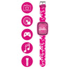 Reloj digital Barbie rosa con cámara y correa estampada