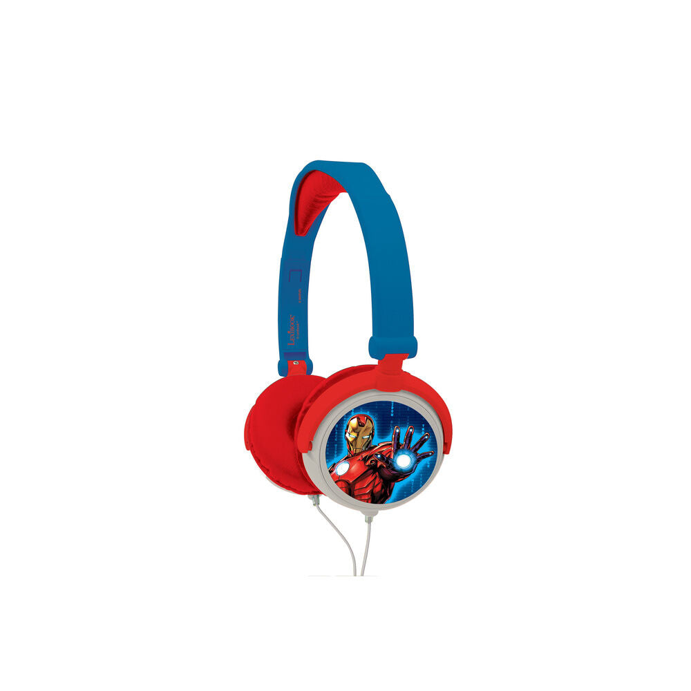Auriculares plegables Marvel Los Vengadores con diseño de Iron Man