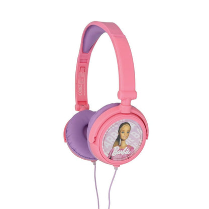 Auriculares Barbie Lexibook rosas y morados con cable