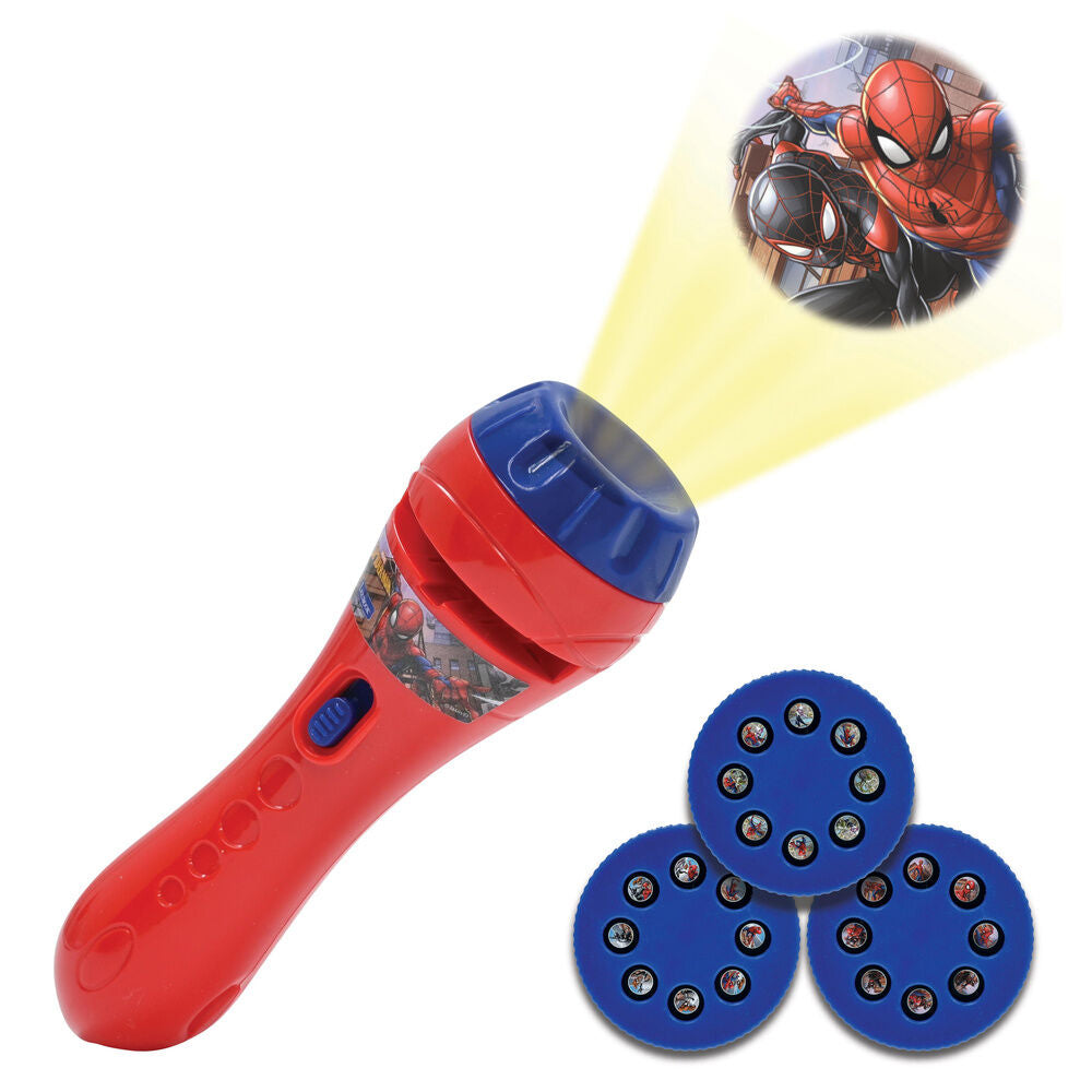Linterna proyector Spider-Man Marvel con tres discos de imágenes