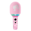 Micrófono inalámbrico Barbie rosa con altavoz y luces multicolor