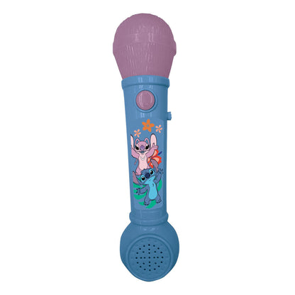 Micrófono luminoso azul de Stitch Disney con altavoz