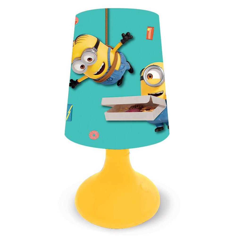 Mini lámpara Lexibook de Minions con pantalla turquesa y base amarilla