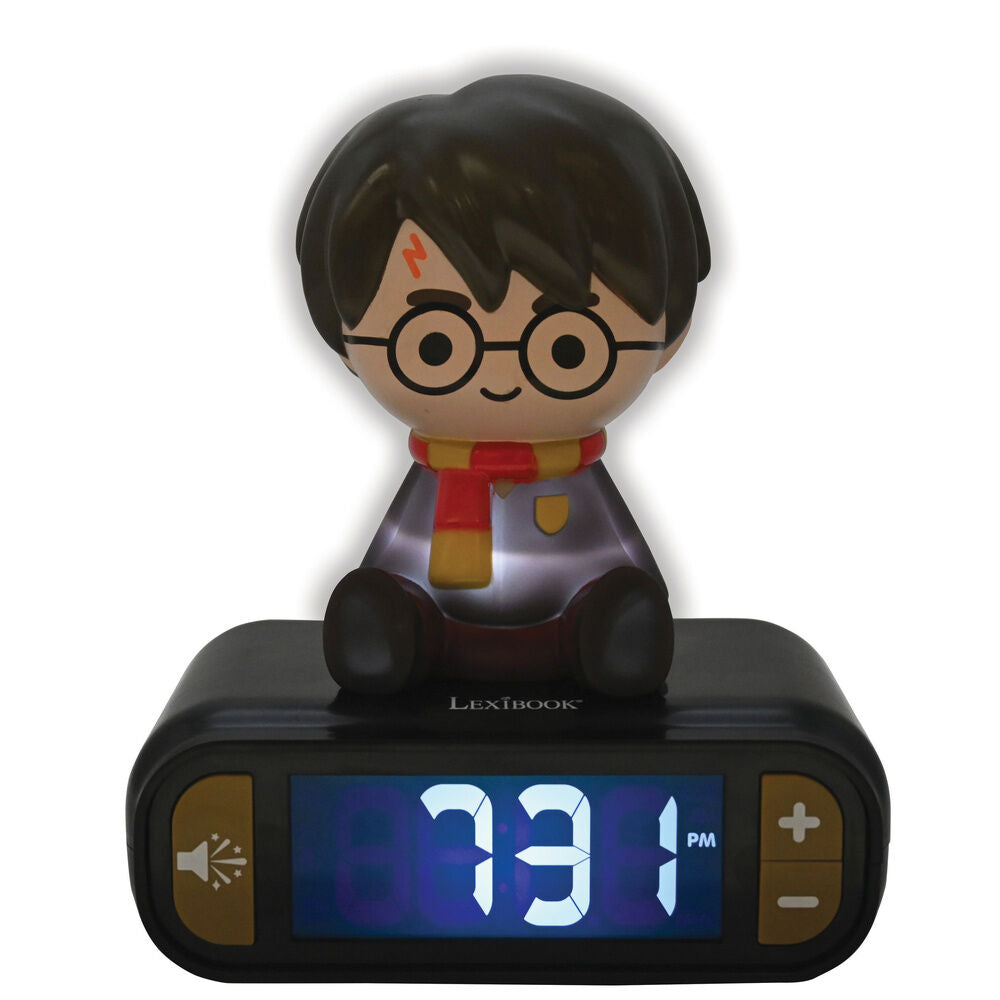 Despertador 3D de Harry Potter con luz nocturna y pantalla LCD