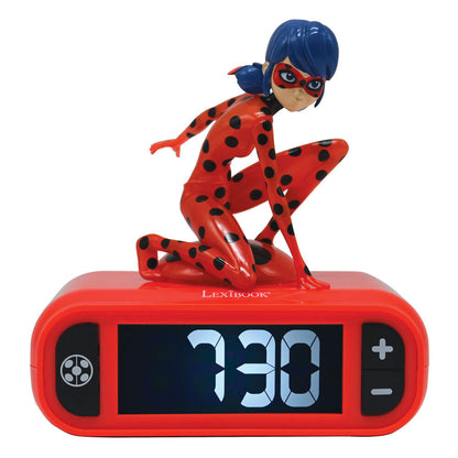 Despertador 3D de Ladybug Lexibook con pantalla LCD