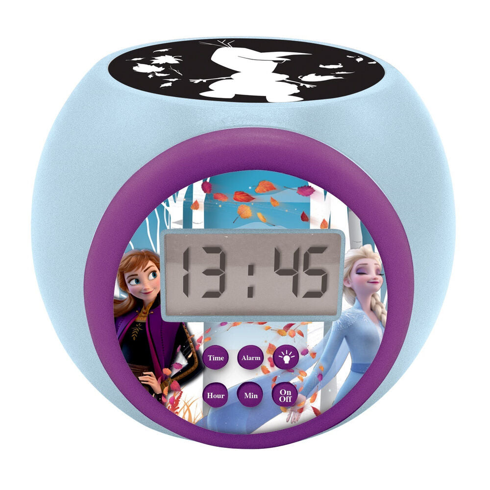 Reloj despertador proyector Frozen Disney con pantalla LCD