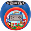 Reloj despertador proyector Spidey Marvel azul y rojo con pantalla LCD