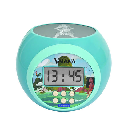 Reloj despertador proyector turquesa de Vaiana Disney