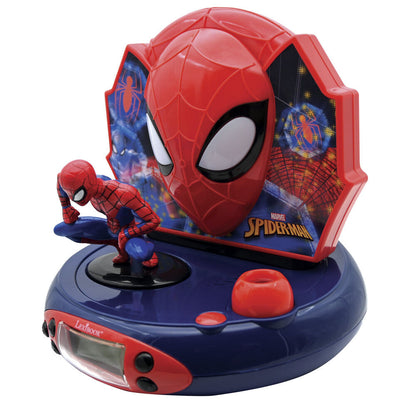 Reloj despertador proyector 3D de Spiderman Marvel Lexibook