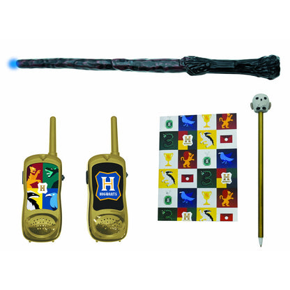 Set aventurero Harry Potter con varita, cuadernillo y bolígrafo