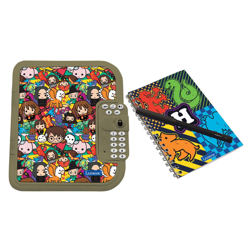 Diario electrónico Harry Potter Lexibook con cuaderno y bolígrafo