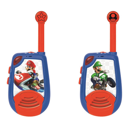 Walkie-talkies digitales Mario Kart Nintendo de LEXIBOOK con Mario y Luigi