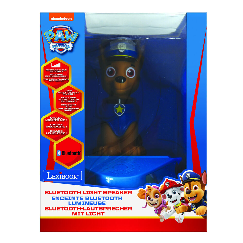 Altavoz Bluetooth luminoso con figura de Chase de PAW Patrol - 2