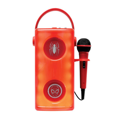 Altavoz Bluetooth luminoso rojo de Spiderman Marvel con micrófono - 2
