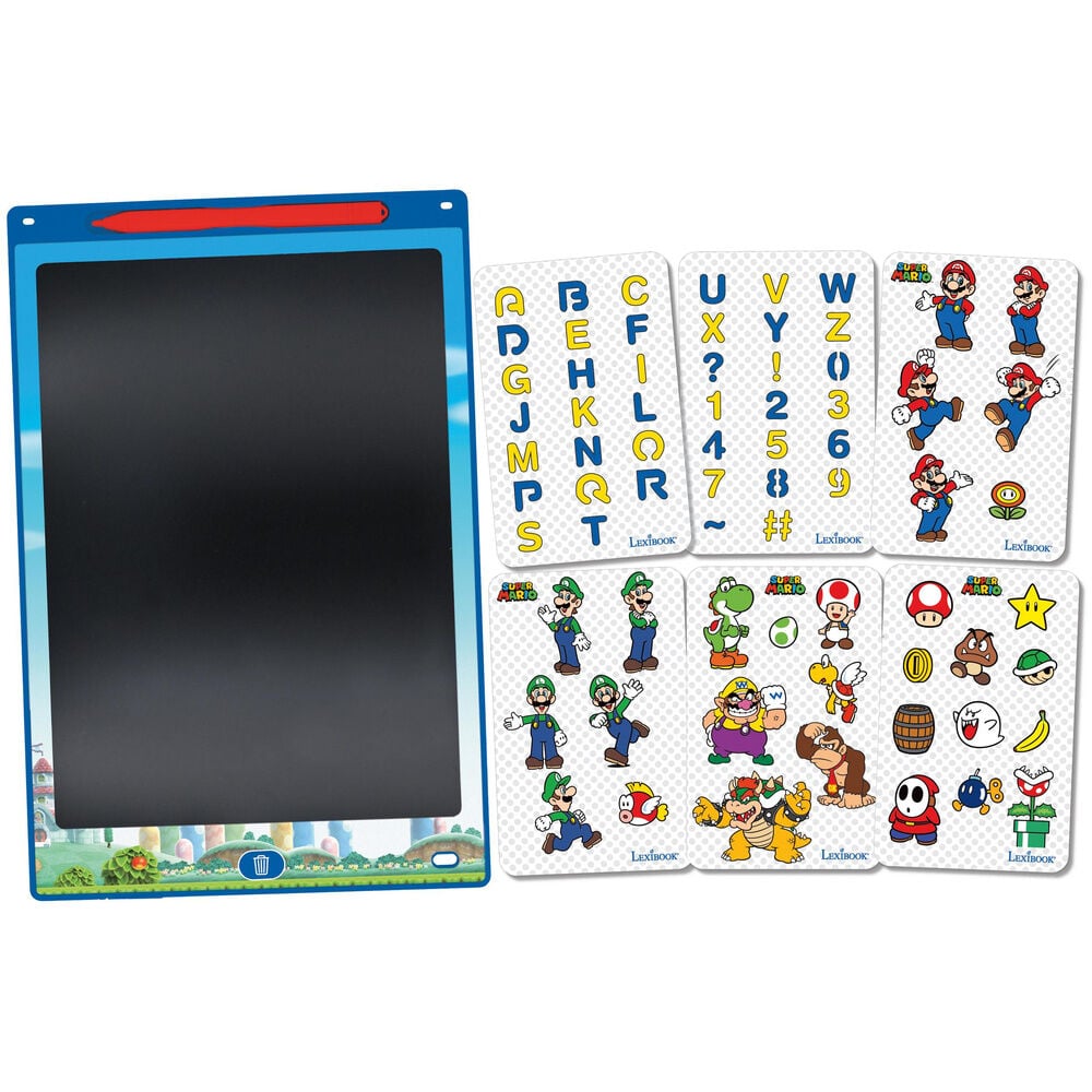 Tableta de tinta electrónica LEXIBOOK Super Mario Bros con lápiz óptico y plantillas - 2