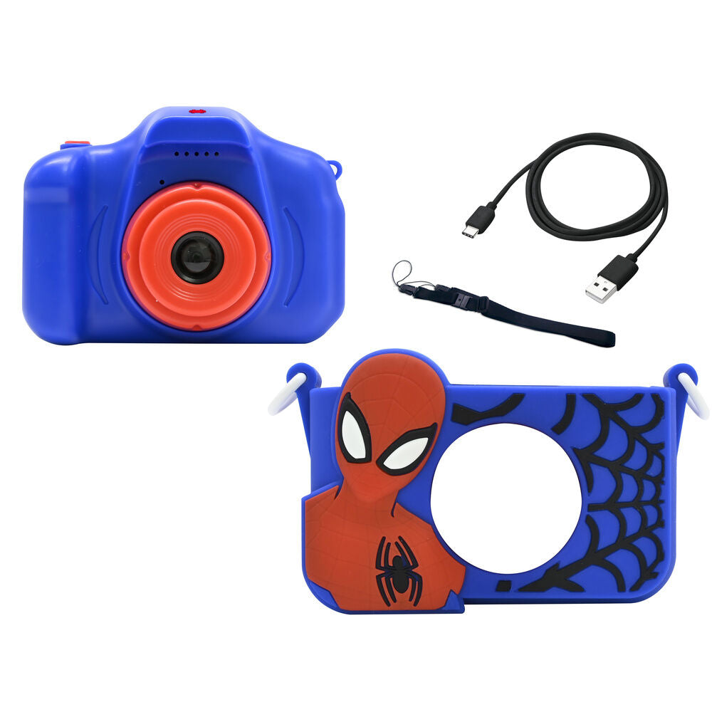 Cámara digital infantil LEXIBOOK Spider-Man azul y roja - 2