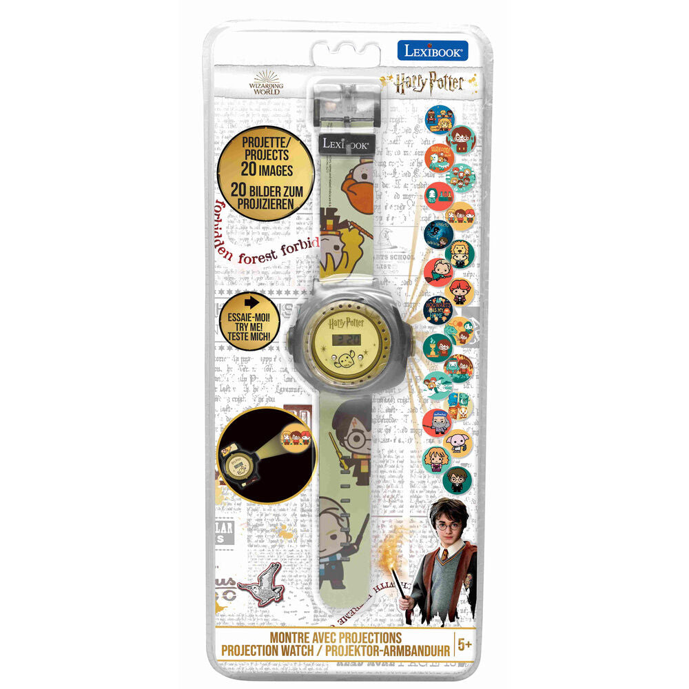 Reloj digital Harry Potter Lexibook con correa ilustrada y proyector - 2