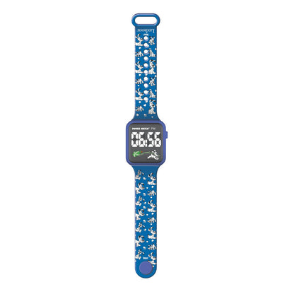 Reloj digital LED azul de Asterix y Obelix con caja amarilla - 2