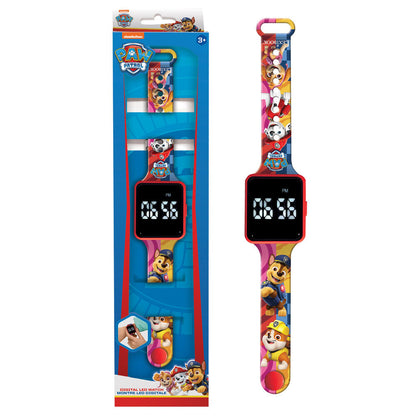 Reloj digital LED Paw Patrol con correa colorida - 2