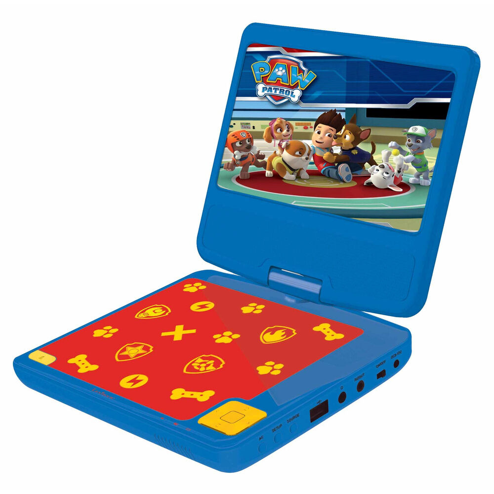 Reproductor DVD portátil azul de Paw Patrol con pantalla giratoria y mando a distancia - 2