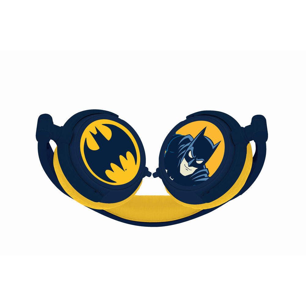 Auriculares plegables Batman DC Comics azules y amarillos - 2