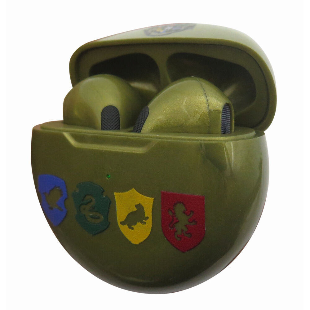 Auriculares inalámbricos Harry Potter LEXIBOOK con estuche verde y emblemas de Hogwarts - 2