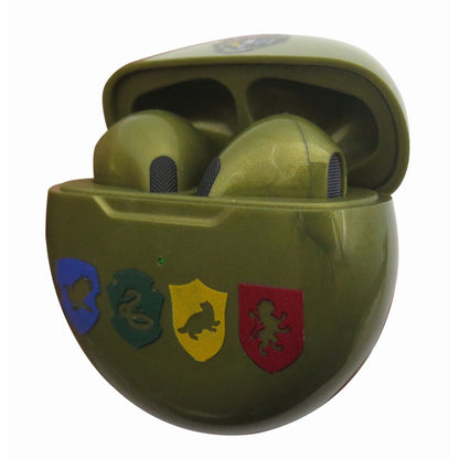 Auriculares inalámbricos Harry Potter LEXIBOOK con estuche verde y emblemas de Hogwarts - 2