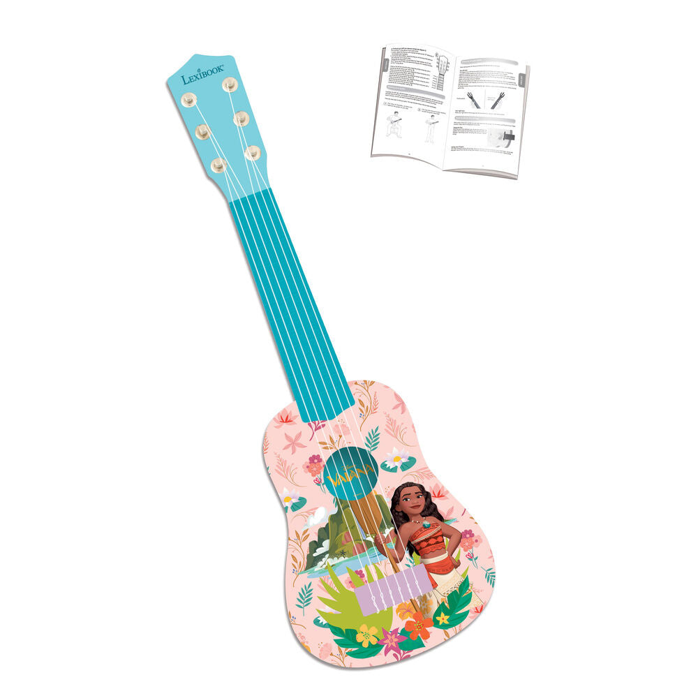 Guitarra infantil de Vaiana Disney con diseño tropical - 2
