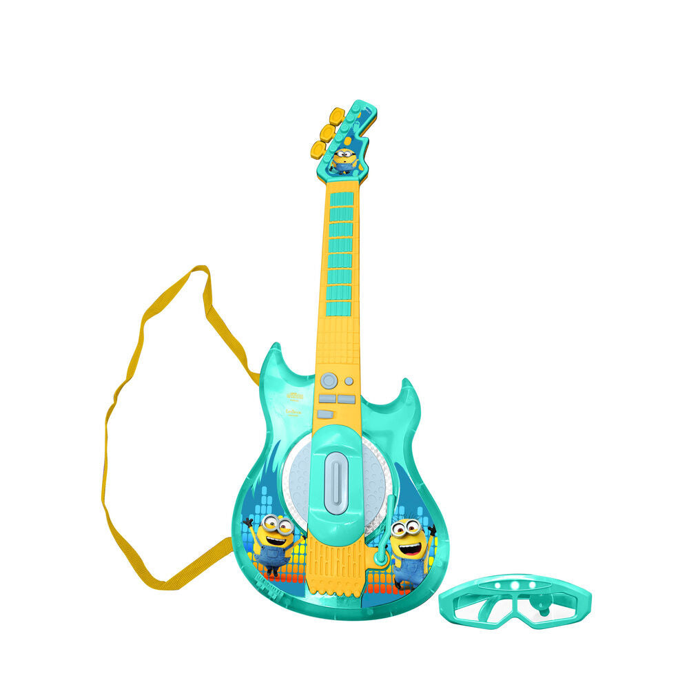 Guitarra electrónica Minions Lexibook azul y amarilla - 2